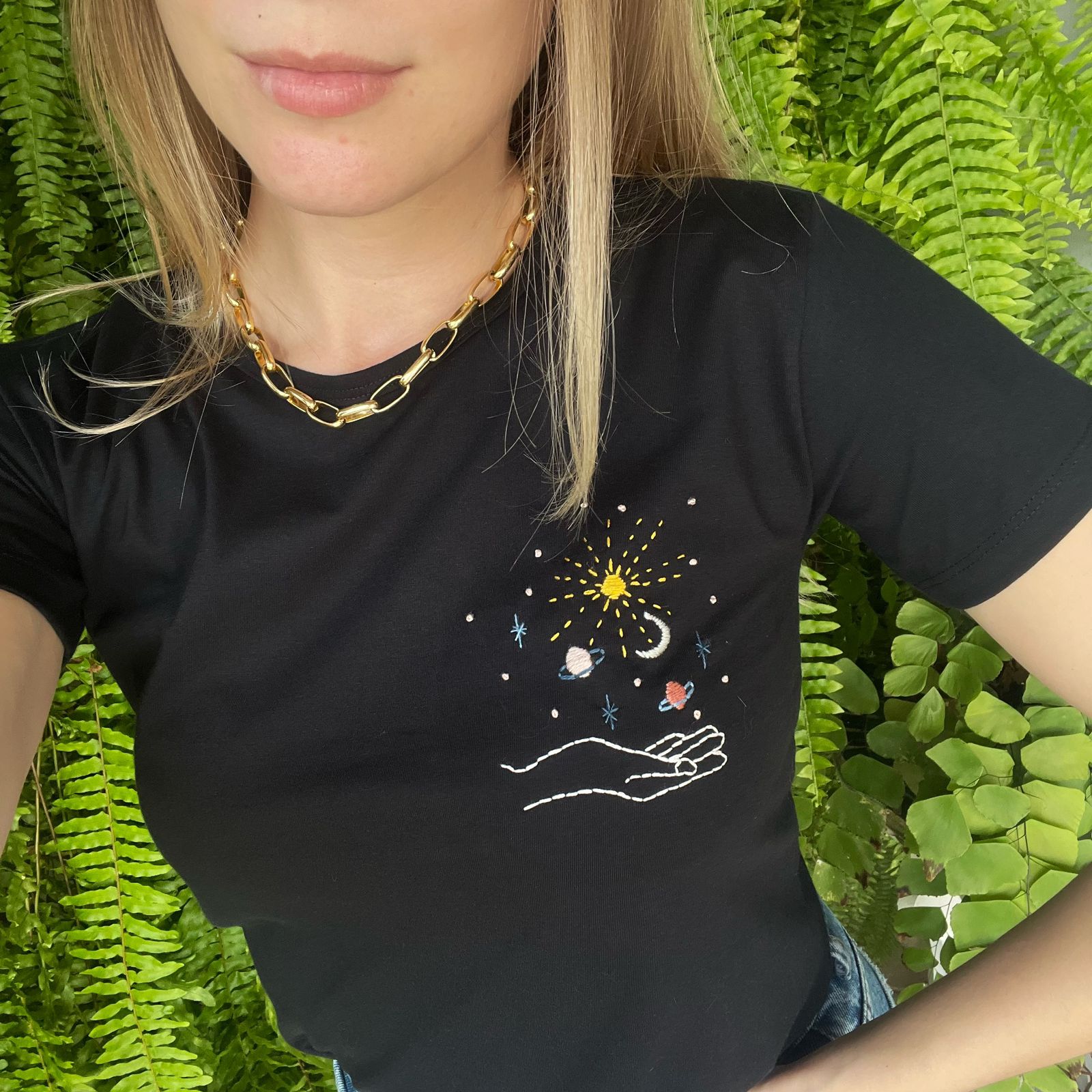 Camiseta Planetinhas - Preta