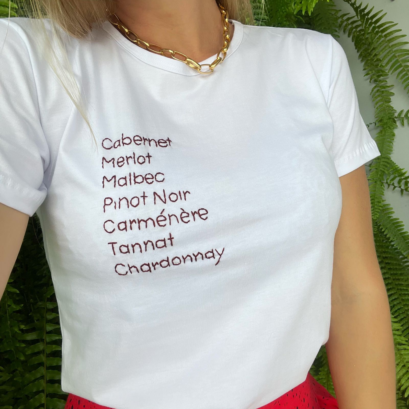 Camiseta Wine - Branca