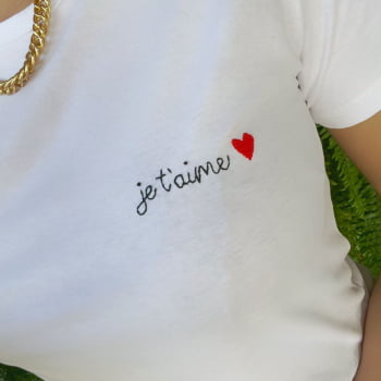 Camiseta Je t'aime 