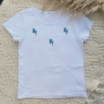 Camiseta Infantil Jardim de Hortências