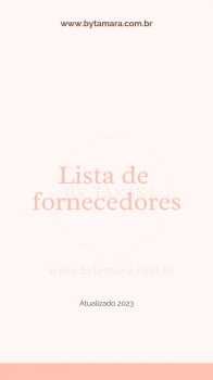 Lista de fornecedores